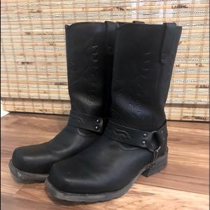 Men’s Leather Biker Boots